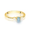 Pierścionek W0620 Topaz Swiss 0,15ct żółte złoto