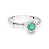 Pierścionek W0622 Szmaragd 0,50ct białe złoto
