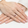 Pierścionek W0622 Rubin 0,60ct różowe złoto