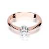 Pierścionek W0036 Diament Laboratoryjny 0,25ct różowe złoto
