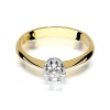 Pierścionek W0036 Diament Laboratoryjny 0,25ct żółte złoto