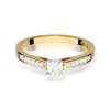 Pierścionek W0052 Diament Laboratoryjny 0,30ct żółte złoto