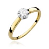 Pierścionek W0062 Diament Laboratoryjny 0,15ct żółte złoto