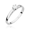 Pierścionek W0222 Diament Laboratoryjny 0,15ct białe złoto