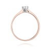 Pierścionek W0222 Diament Laboratoryjny 0,15ct różowe złoto