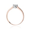 Pierścionek W0222BT Diament laboratoryjny 0,08ct różowe złoto