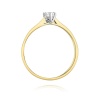Pierścionek W0222 Diament Laboratoryjny 0,15ct żółte złoto