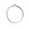 Pierścionek W0248 Diament Laboratoryjny 0,10ct różowe złoto