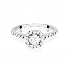 Pierścionek W0477 Diament Laboratoryjny 0,30ct białe złoto