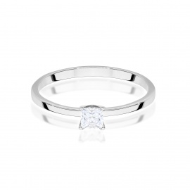 Pierścionek W0587 Diament Laboratoryjny 0,30ct białe złoto