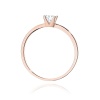 Pierścionek W0587 Diament Laboratoryjny 0,30ct różowe złoto
