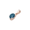 Zawieszka Z0001 Topaz London Blue 0,50ct różowe złoto