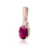 Zawieszka Z0001 Rodolit 0,50ct różowe złoto
