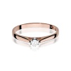 Pierścionek W0311 Diament Laboratoryjny 0,10ct różowe złoto