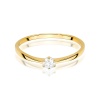 Pierścionek W0579 Diament Laboratoryjny 0,10ct żółte złoto