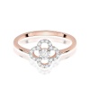Pierścionek W0627 Diament 0,03ct różowe złoto
