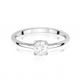 Pierścionek W0656 Diament Laboratoryjny 0,50ct białe złoto