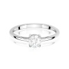 Pierścionek W0656 Biały Szafir 0,60ct białe złoto