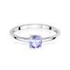 Pierścionek W0656 Tanzanit 0,50ct białe złoto