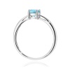 Pierścionek W0656 Topaz Swiss 0,50ct białe złoto