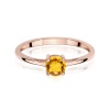 Pierścionek W0656 Cytryn 0,50ct różowe złoto