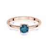 Pierścionek W0656 Topaz London Blue 0,50ct różowe złoto