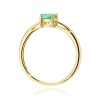 Pierścionek W0656 Szmaragd 0,50ct żółte złoto