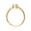 Pierścionek W0656 Diament Laboratoryjny 0,50ct żółte złoto