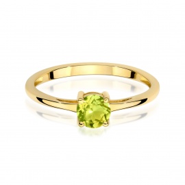 Pierścionek W0656 Oliwin 0,60ct żółte złoto