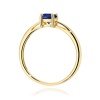 Pierścionek W0656 Szafir 0,50ct żółte złoto