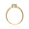 Pierścionek W0656 Tanzanit 0,50ct żółte złoto