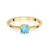 Pierścionek W0656 Topaz Swiss 0,50ct żółte złoto