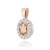 Zawieszka Z0574 Morganit 0,40ct różowe złoto