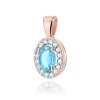 Zawieszka Z0574 Topaz Swiss 0,50ct różowe złoto