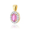 Zawieszka Z0574 Szafir Różowy 0,45ct żółte złoto