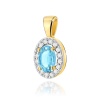 Zawieszka Z0574 Topaz Swiss 0,50ct żółte złoto
