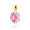 Zawieszka Z0574 Topaz Różowy 0,50ct żółte złoto