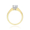 Pierścionek W0220B Diament Laboratoryjny 0,25ct żółte złoto