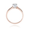Pierścionek W0223B Diament Laboratoryjny 0,30ct różowe złoto