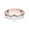 Pierścionek W0224B Diament Laboratoryjny 0,25ct różowe złoto