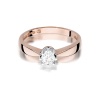 Pierścionek W0228 Diament Laboratoryjny 0,25ct różowe złoto