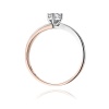 Pierścionek W0231B Diament Laboratoryjny 0,25ct różowe złoto