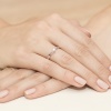 Pierścionek W0231B Diament Laboratoryjny 0,25ct różowe złoto