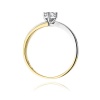 Pierścionek W0231B Diament Laboratoryjny 0,25ct żółte złoto
