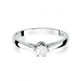 Pierścionek W0234 Diament Laboratoryjny 0,25ct białe złoto