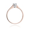 Pierścionek W0240 Diament Laboratoryjny 0,20ct różowe złoto
