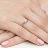 Pierścionek W0240 Diament Laboratoryjny 0,20ct różowe złoto