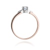 Pierścionek W0241 Diament Laboratoryjny 0,20ct różowe złoto