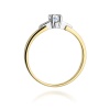 Pierścionek W0241 Diament Laboratoryjny 0,20ct żółte złoto