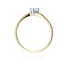 Pierścionek W0243 Diament Laboratoryjny 0,20ct żółte złoto